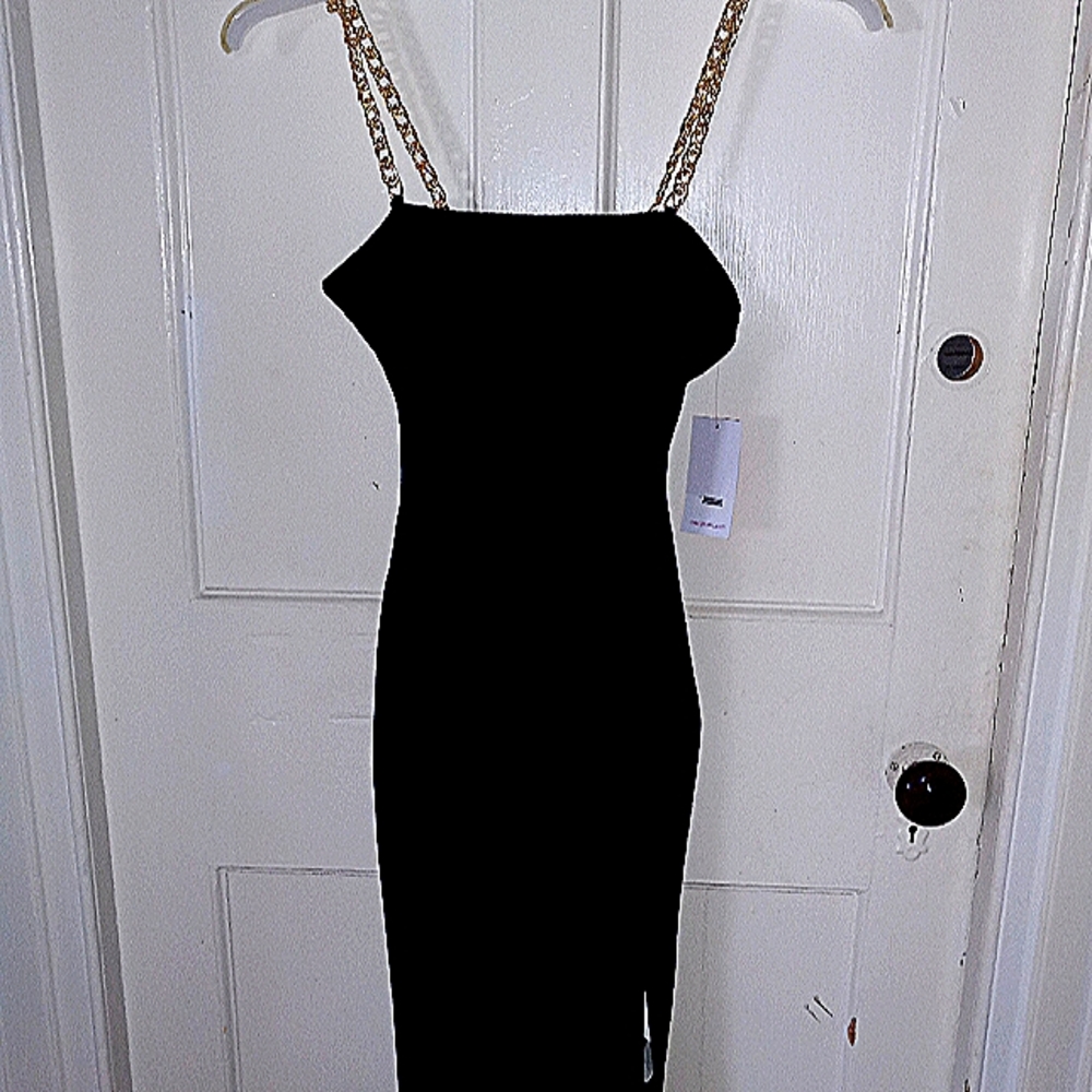 Chain dress and shoes